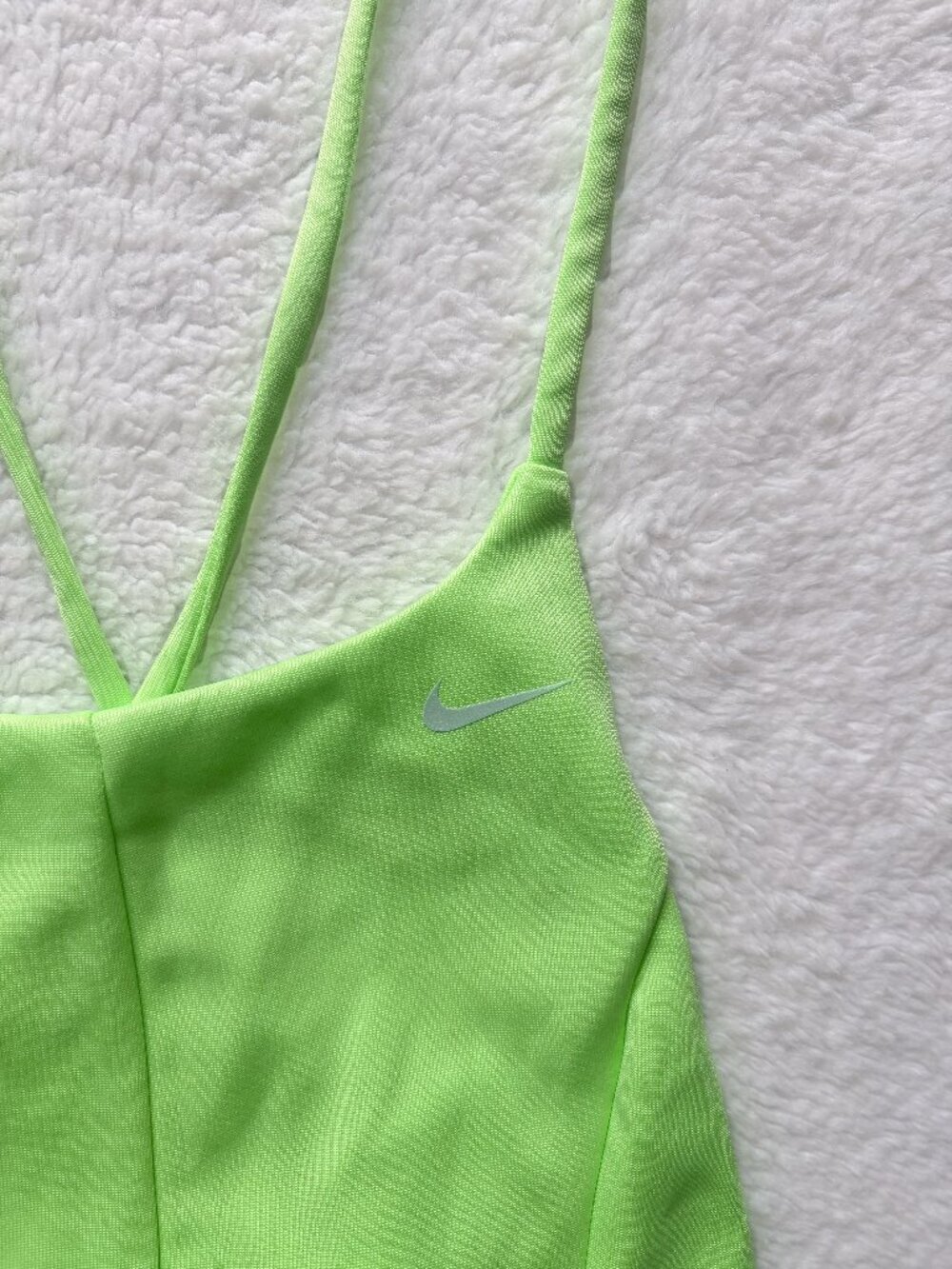 Nike Lime Green Strappy Back Dress Women’s Small Spaghetti Strap Athleisure - Picture 4 of 7